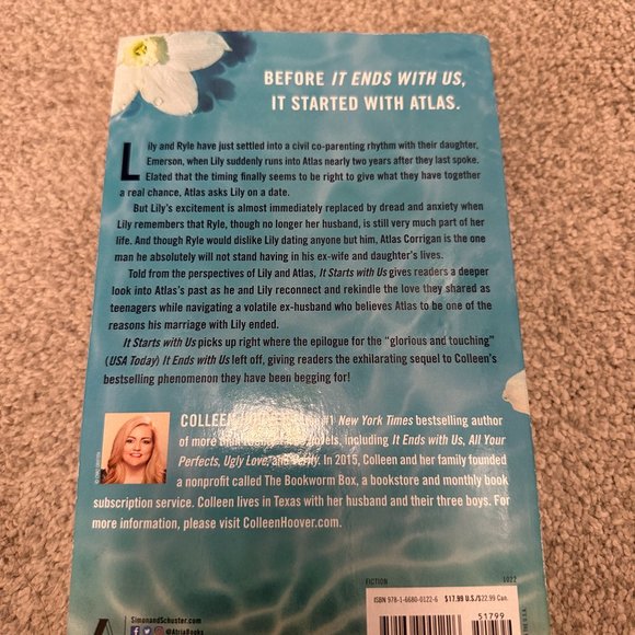 It Starts With Us by Colleen Hoover - Picture 2 of 2